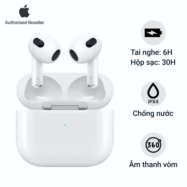 Tai nghe Apple AirPods 3 2022 Lightning Chính Hãng