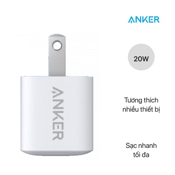 Củ sạc Anker PowerPort III Nano 20W A2633