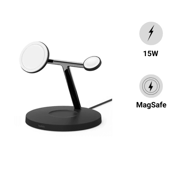 Đế sạc không dây Belkin MagSafe 3in1 BoostCharge Pro 15W