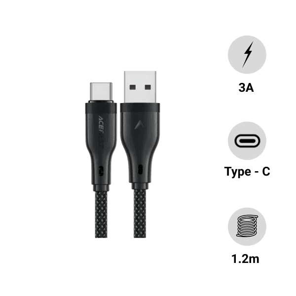 Cáp sạc Acefast USB-A to Type-C 1.2m C8-04