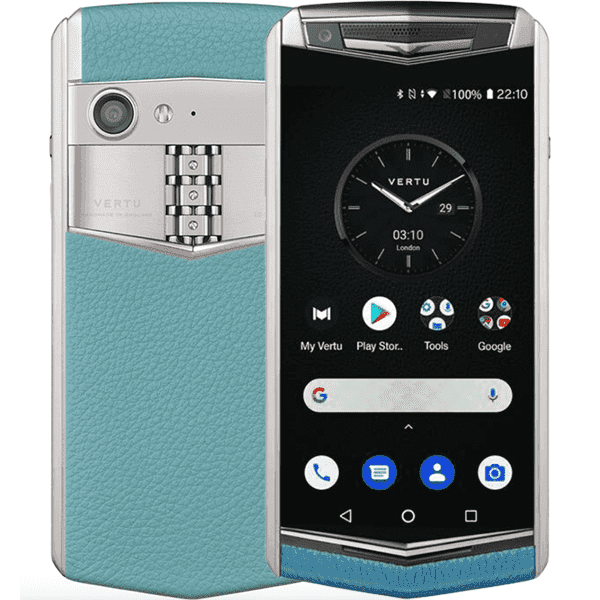 Vertu Aster P Gothic Calf Gentleman Blue-Màu xanh