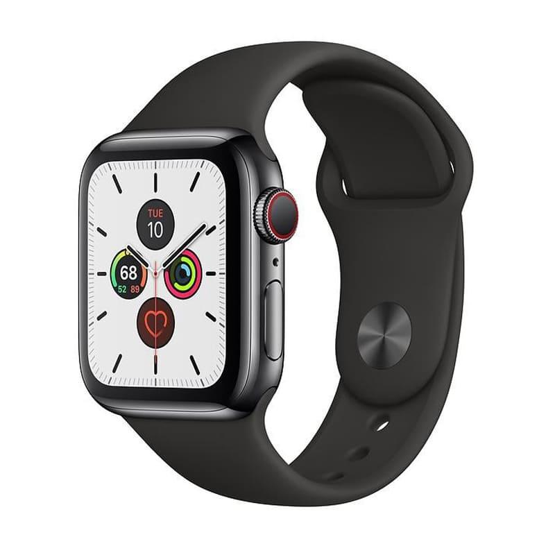 Apple Watch Series 5 40mm (GPS & LTE) viền nhôm đen - Dây cao su (Likenew)