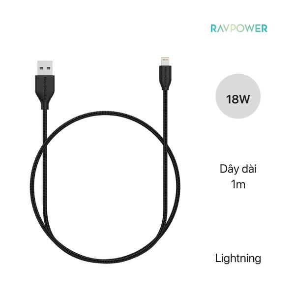Dây cáp sạc RAVPower RP-CB019 USB-A to Lightning s