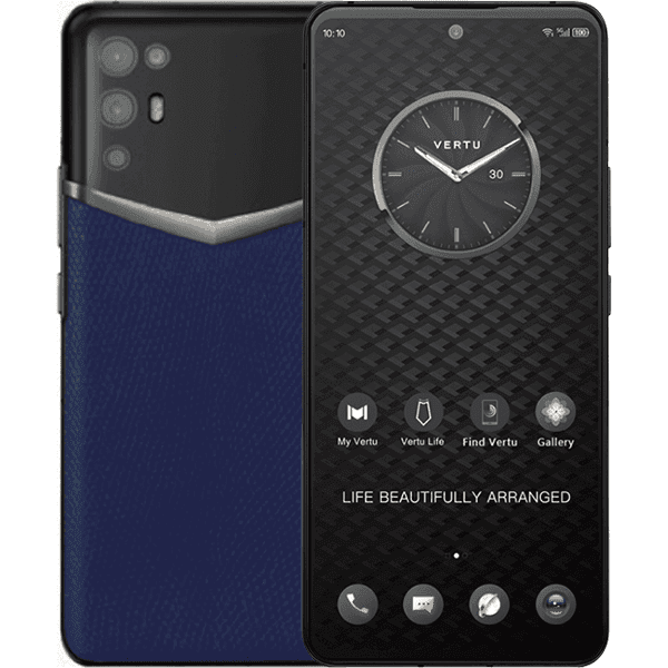 iVertu 5G Monogram Canvas Leather Blue