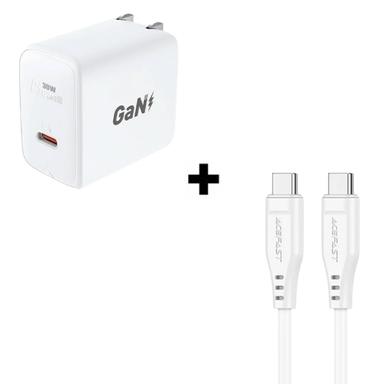 Bộ Combo cáp sạc ACEFAST 30W Type-C to C màu trắng