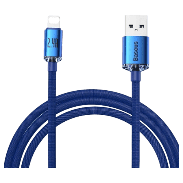 Cáp sạc nhanh Baseus Crystal Shine Series USB to iP 2.4A 2m