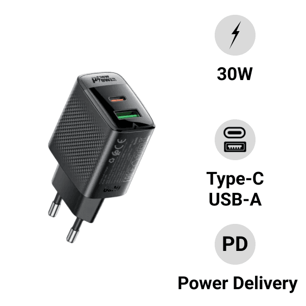 Củ sạc Acefast PD30W (USB-C + USB-A) A98