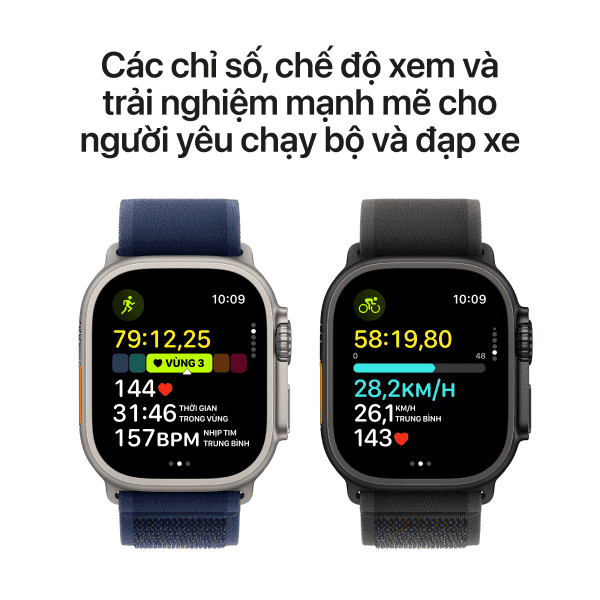 Apple Watch Ultra 2 (2024) 49mm (LTE) Viền Titan - Dây Alpine size M