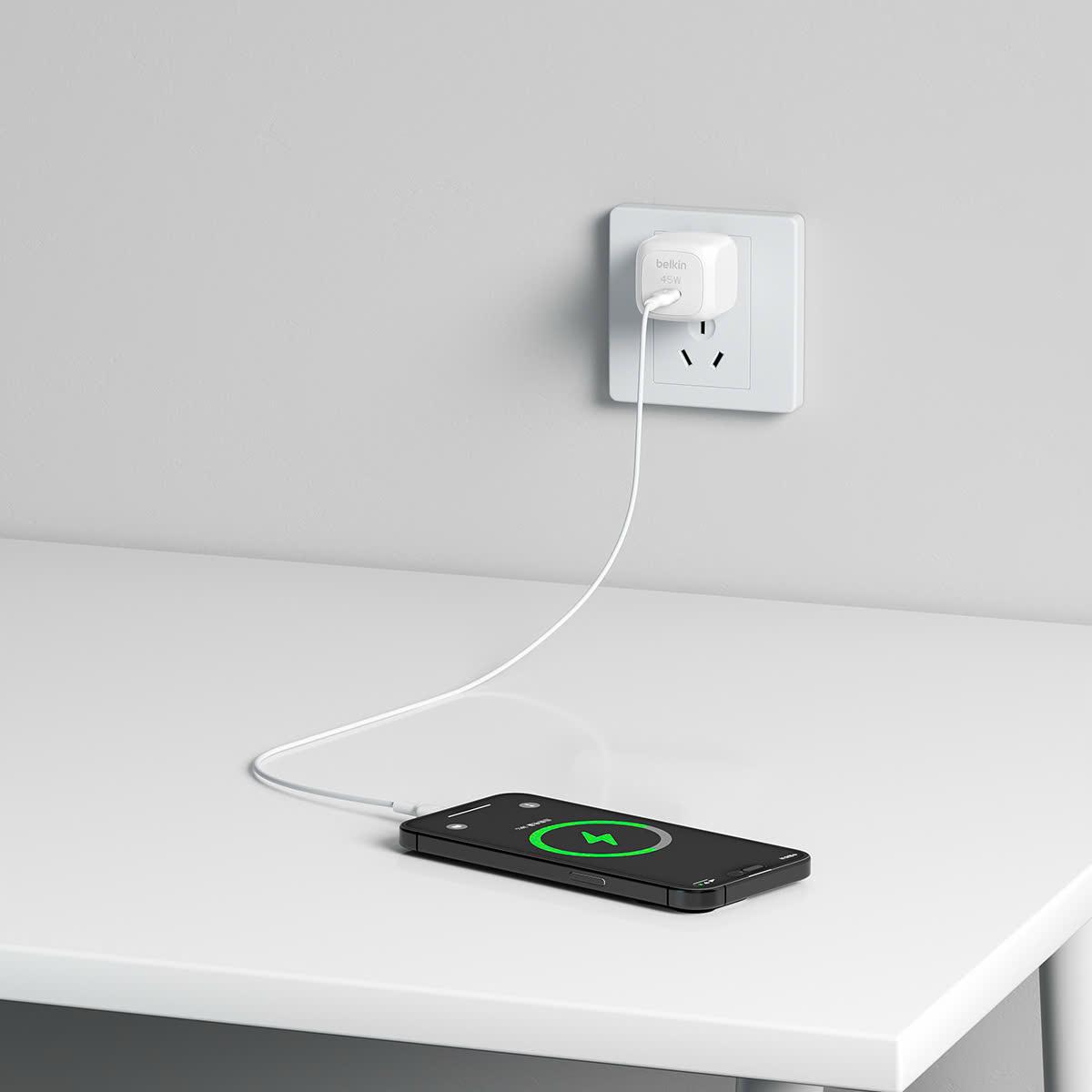 Củ sạc nhanh Belkin 45W USB-C PD 3.0 PPS GaN