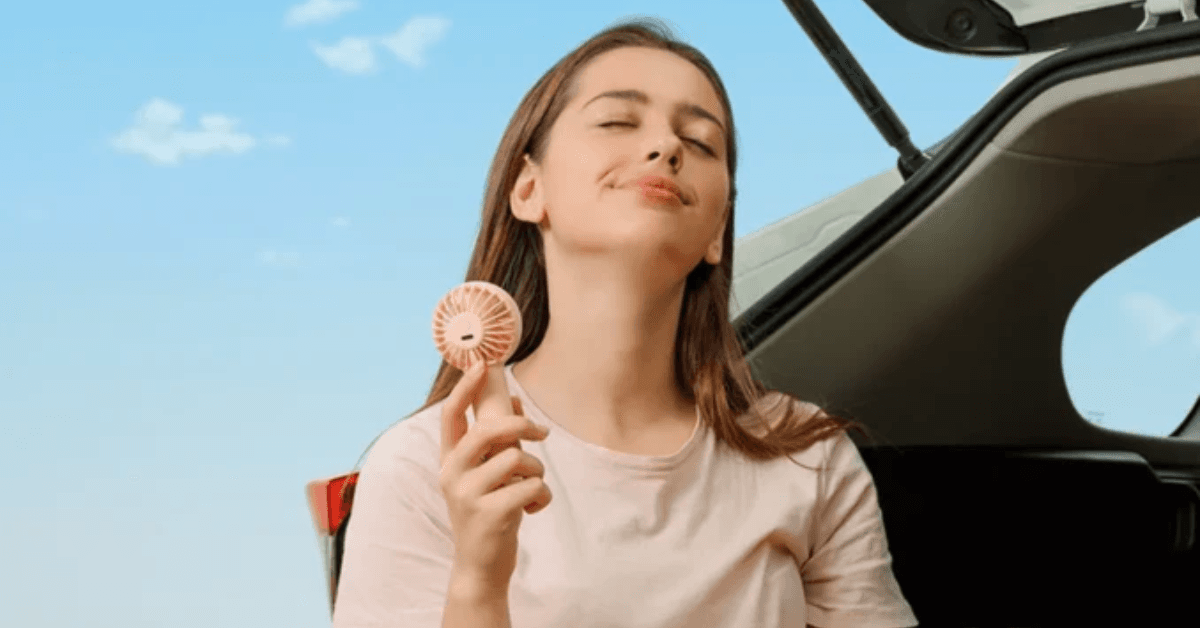 Quạt cầm tay mini Jisulife FA20 ABS 2000mAh Chính Hãng