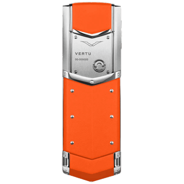 Vertu SIGNATURE V Stainless Steel Silver Dawning Orange