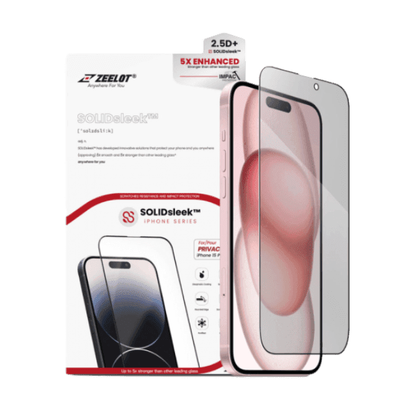 Dán cường lực iPhone 15 Zeelot Chống nhìn trộm