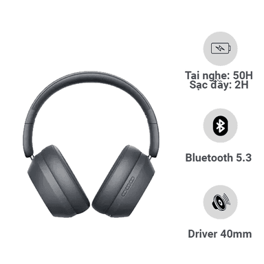Tai nghe Bluetooth chụp tai Baseus Bass 35 Max
