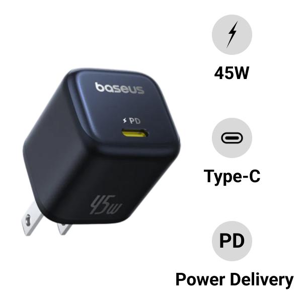 Củ sạc nhanh Baseus Picogo GaN 1C 45W US
