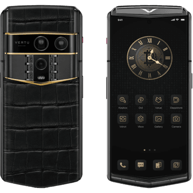 Vertu Agent Q Black Premium Set Quint Gold Accent Iron Black Alli 1TB