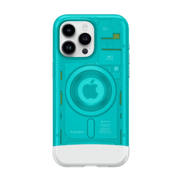 Ốp lưng iPhone 15 Pro Max Spigen Classic C1 Magfit (Bondi Blue) Cũ