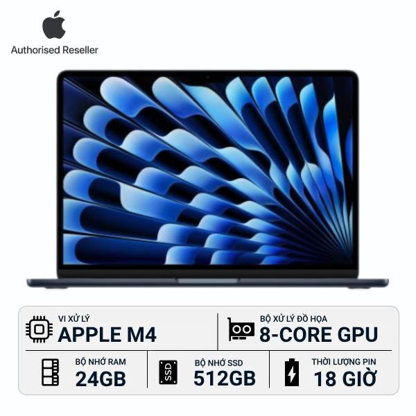 MacBook Air M4 15-inch 24GB/512GB Chính Hãng