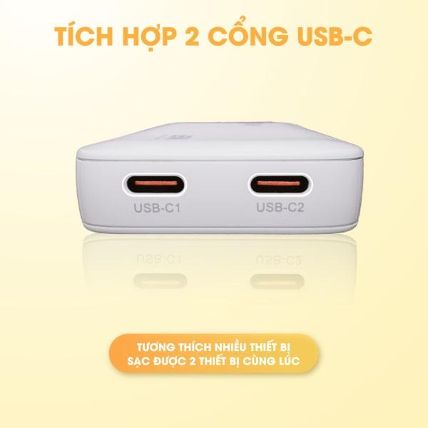 Củ sạc 9FIT Slim PD 65W 2C GaN