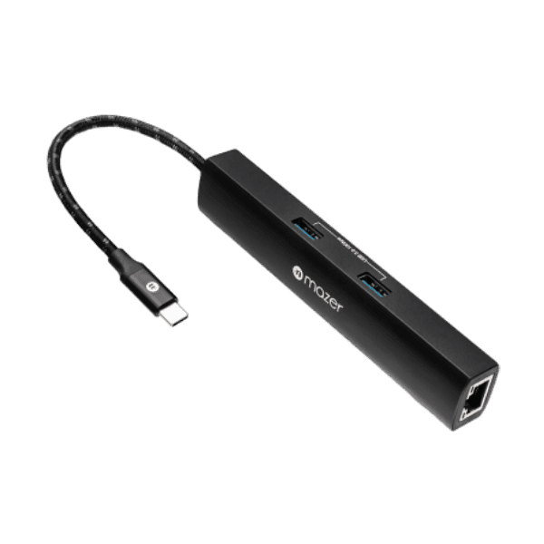 Cổng chuyển Mazer InfiniteLink Hub 6in1 HDMI 4K + USB3.0X2 + GIGABIT + USB-C PD100W