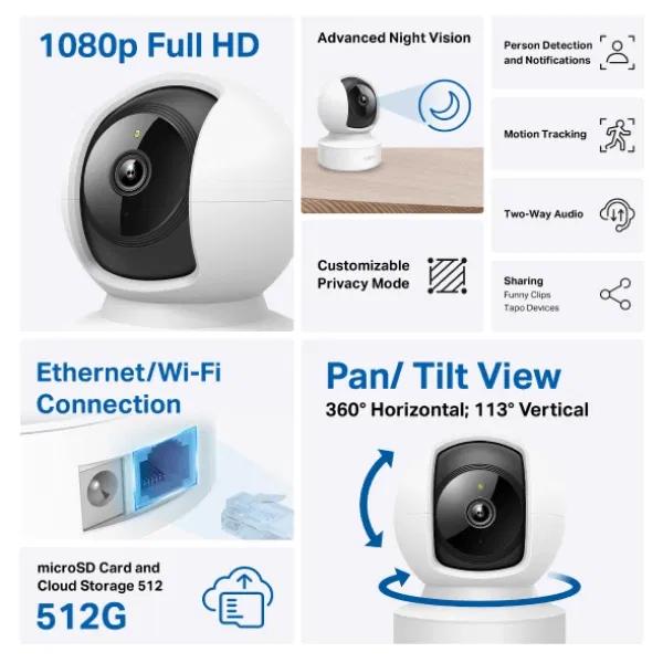 Camera IP 360 độ 2MP TP-Link Tapo C202