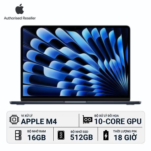 MacBook Air M4 13 inch 16GB/512GB Chính Hãng (Đã kích hoạt)