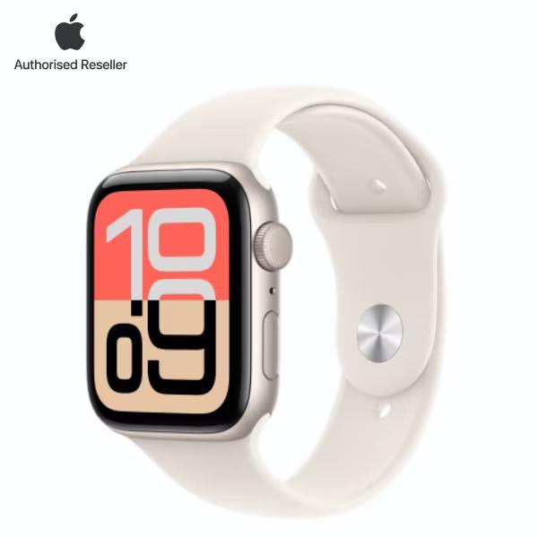 Apple Watch SE 3 (2025) 44mm (GPS) Viền nhôm - Dây cao su S/M