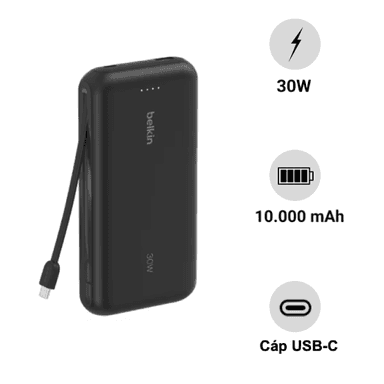 Pin sạc dự phòng Belkin 20.000mAh PD30W Boost Charge