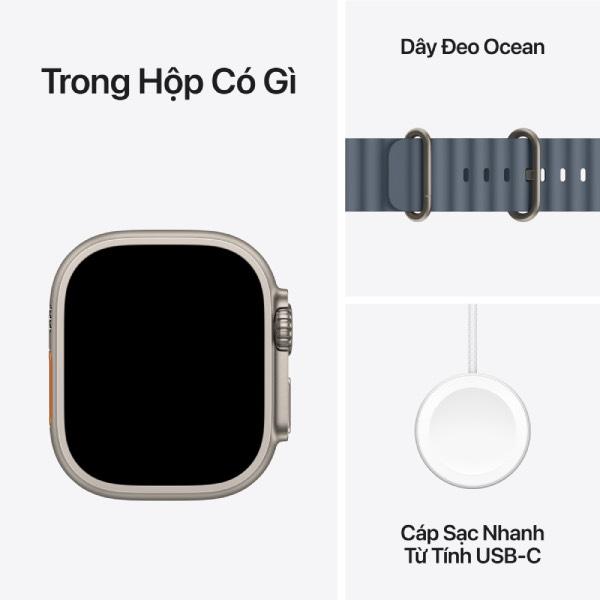 Apple Watch Ultra 3 (2025) 49mm (5G) Viền Titan - Dây Ocean
