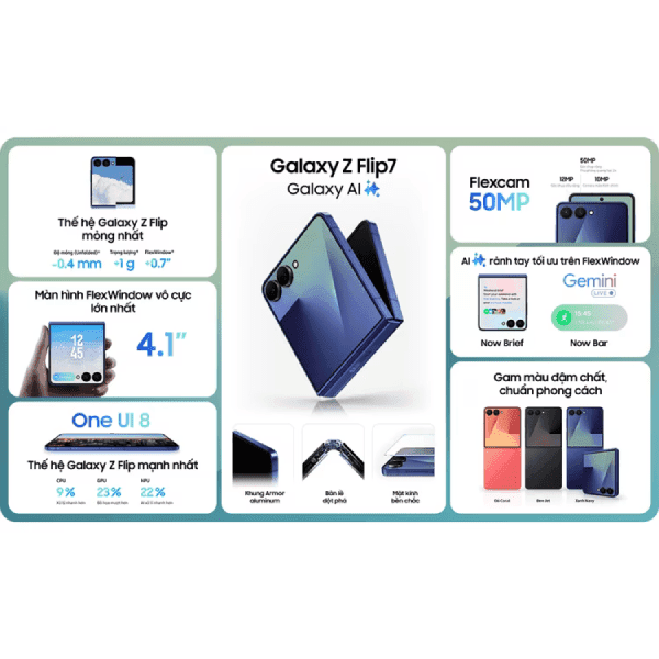 Samsung Galaxy Z Flip7 5G 256GB Chính Hãng (BHĐT)