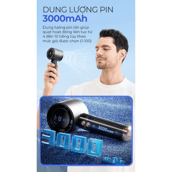 Quạt sạc cầm tay mini MAGIC A-009