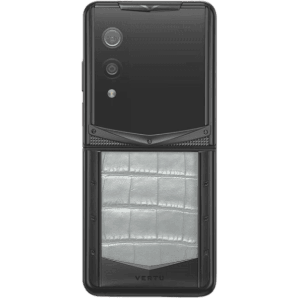 Vertu Quantum Flip Black Elephant Skin Alli