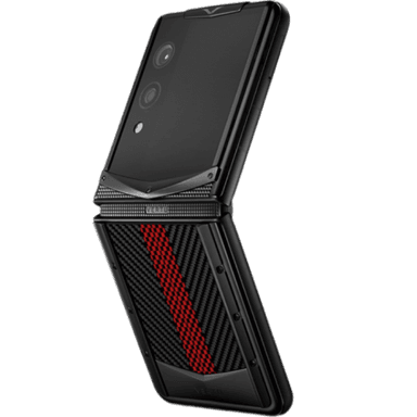 Vertu Quantum Flip Carbon Texture Auspicious Phoenix