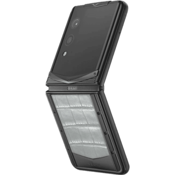 Vertu Quantum Flip Black Elephant Skin Alli