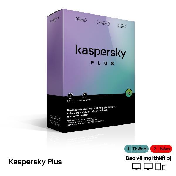 Phần mềm diệt virus Kaspersky Plus 1 thiết bị/ 2 năm