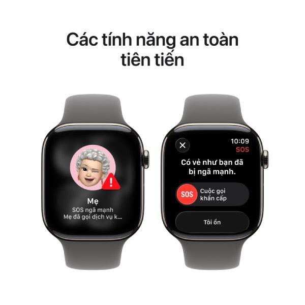 Apple Watch Series 11 42mm (5G) Viền titan - Dây cao su S/M