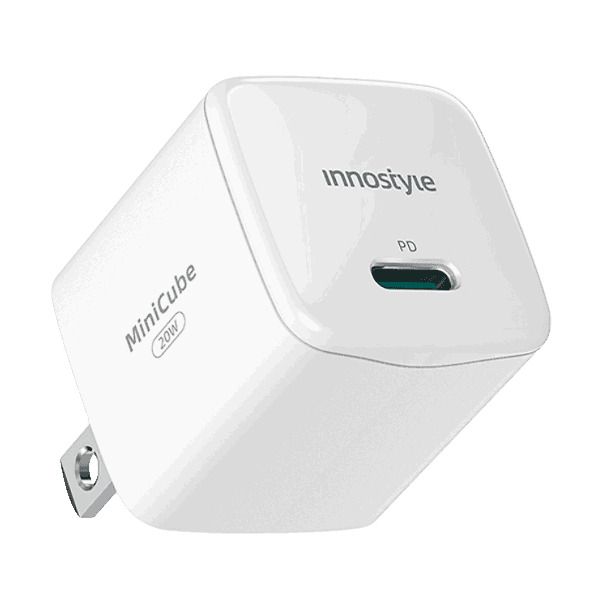 Củ sạc nhanh siêu nhỏ 20W Innostyle Ultra Minicube (IMC20PD) màu trắng